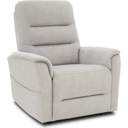 Marvyn Power Lift Recliner with Power Headrest, Power Lumbar & Heat in Dove Gray Microfiber